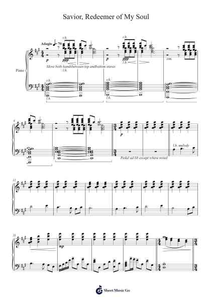 Savior, Redeemer of My Soul Sheet Music by Rob Gardner-Arr.Scottcy Bachfinn
