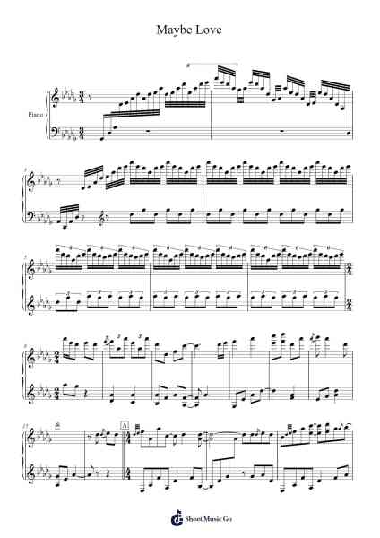 Maybe Love Sheet Music by Yiruma-Arr.Sailstha