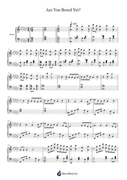 Are You Bored Yet? Sheet Music by Michael Basteri-Arr.Wescan