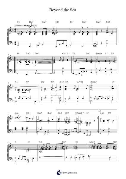 Beyond the Sea Sheet Music by Bobby Darin-Arr.Manpiers
