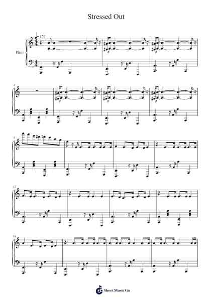 Stressed Out Sheet Music by Twenty One Pilots-Arr.Trebes