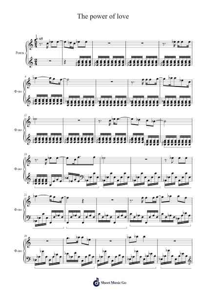 The power of love Sheet Music by Jennifer Rush-Arr.Fesey Elroyrian