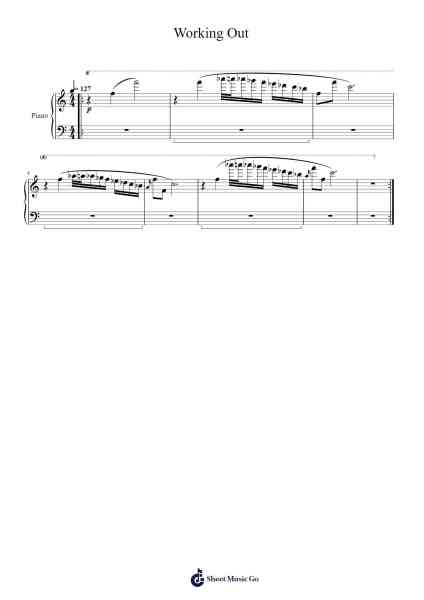 Working Out Sheet Music by JID-Arr.Conpiers