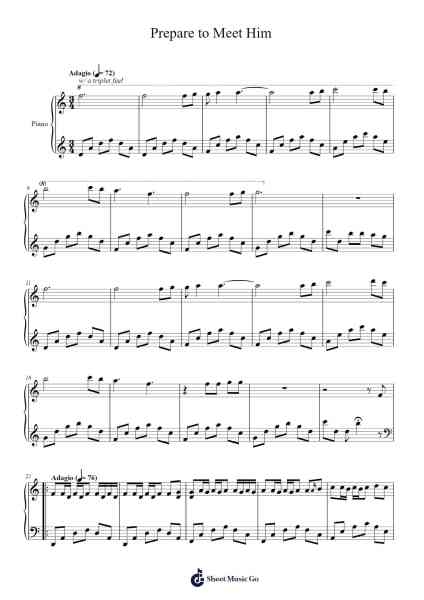 Prepare to Meet Him Sheet Music by Michael Ortega-Arr.Kylejy Burrene