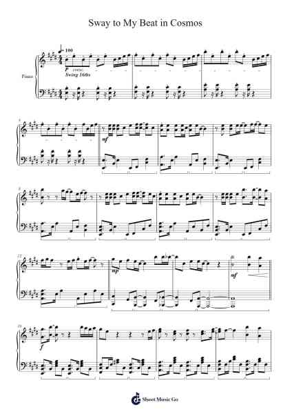 Sway to My Beat in Cosmos Sheet Music by HOYO-MiX-Arr.Blitheclough