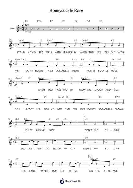 Honeysuckle Rose Notenblatt von Thomas Waller-Arr.Mccan