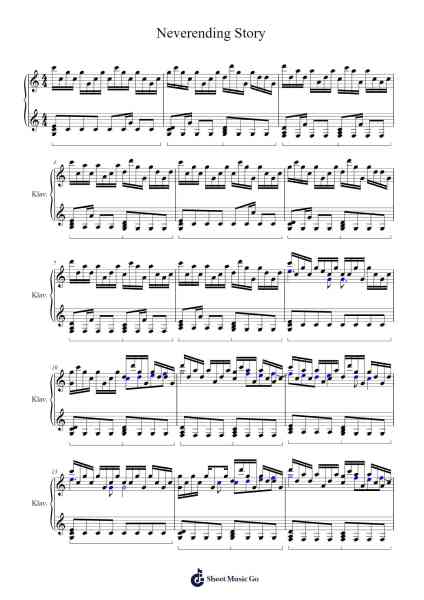 Neverending Story Notenblatt von Giorgio Moroder/Keith Forsey-Arr.Hamclaire