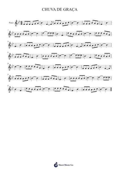 CHUVA DE GRAÇA Sheet Music by -Arr.Maltzster Colcott