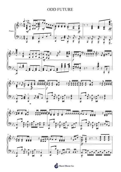 ODD FUTURE Sheet Music by UVERworld-Arr.Bencamp Jache
