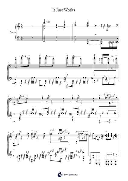 It Just Works Sheet Music by The Chalkeaters-Arr.Fmar Geearl