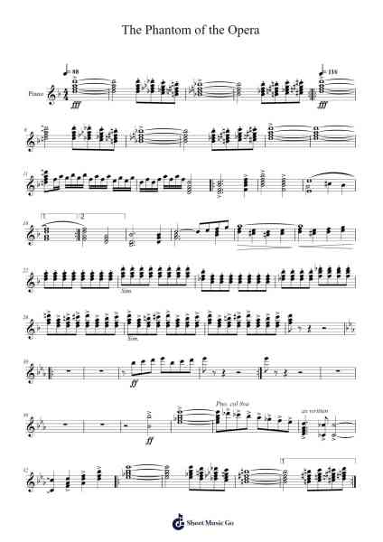 Selections from The Phantom of the Opera Sheet Music by Andrew Lloyd Webber-Arr.Glosper