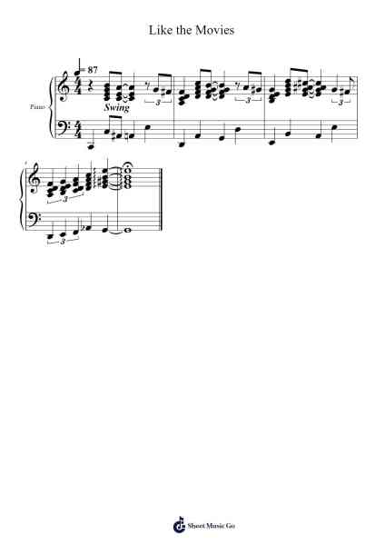Like the Movies Sheet Music by Laufey-Arr.Wolian