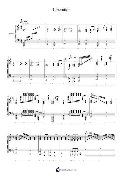 Liberation Sheet Music by Muse-Arr.Mikejay Croftges