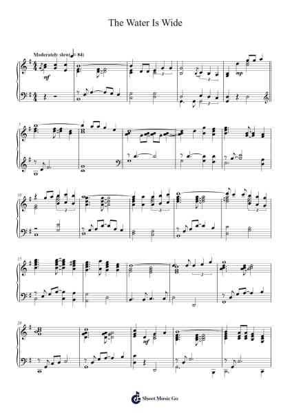 The Water Is Wide Sheet Music by Misc Traditional-Arr.Gembur