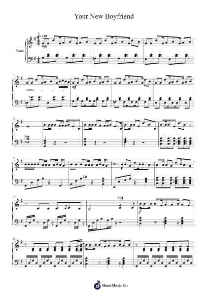 Your New Boyfriend Notas de música por Wilbur Soot-Arr.Giswolf