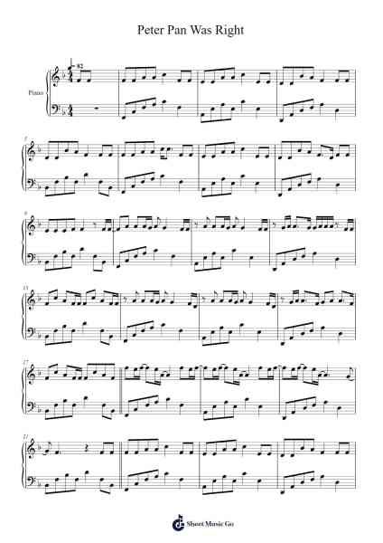 Peter Pan Was Right Sheet Music by Anson Seabra-Arr.Conboyle