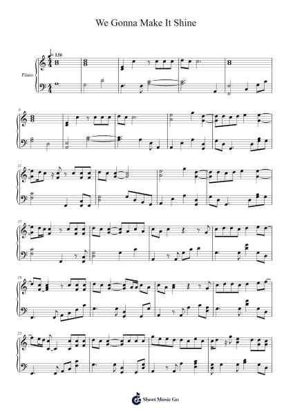 We Gonna Make It Shine Sheet Music by SEVENTEEN-Arr.Hulclark