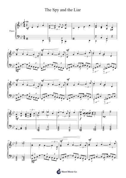 The Spy and the Liar Sheet Music by Bay Area Sound-Arr.Jonesrhys