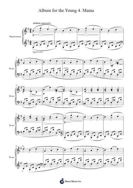 Album for the Young, Op. 39 No. 4: Mama Sheet Music by Pyotr Ilyich Tchaikovsky-Arr.Blajeames Yulewood