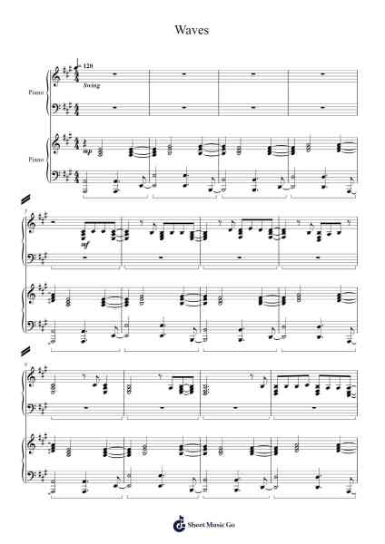 Waves Sheet Music by Imagine Dragons-Arr.Lanhy