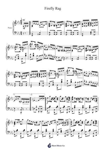 Firefly Rag Sheet Music by Joseph F. Lamb-Arr.Canme