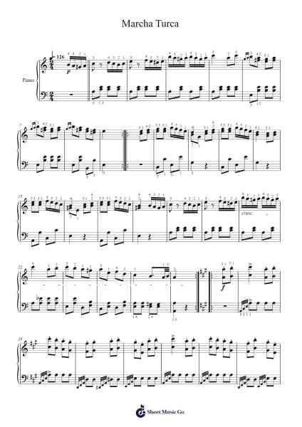 Rondo Alla Turca from Piano Sonata No. 11 in A Major, K. 331: III. Allegretto Sheet Music by Wolfgang Amadeus Mozart-Arr.Wolflor Coltrid