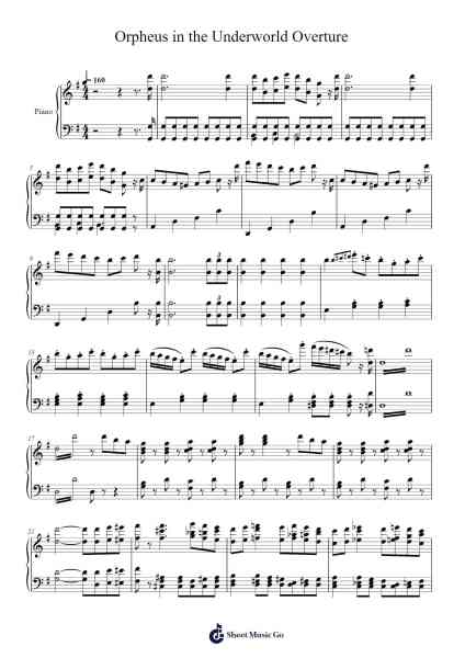 Orpheus in the Underworld Overture Sheet Music by Newkiel-Arr.Simpmark