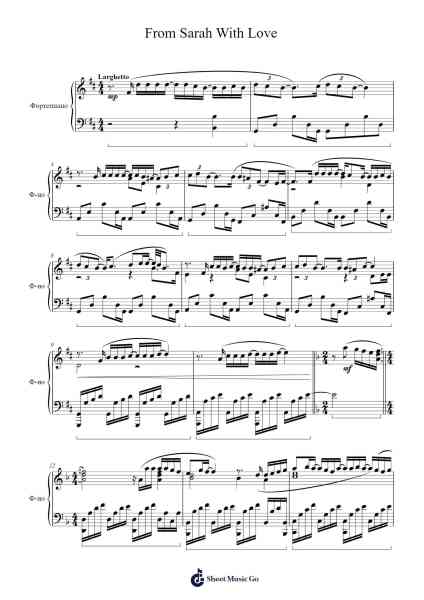 From Sarah With Love Sheet Music by Sarah Connor-Arr.Charwen