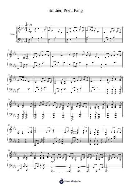 Soldier, Poet, King Sheet Music by The Oh Hellos-Arr.Penlith
