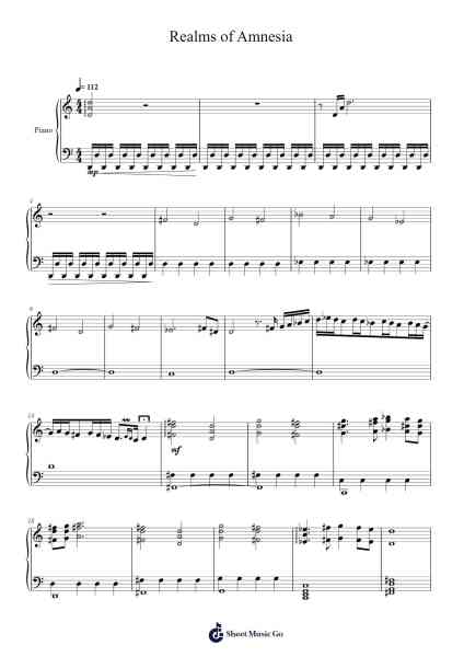 Realms of Amnesia Sheet Music by HOYO-MiX-Arr.Babberg Neriam