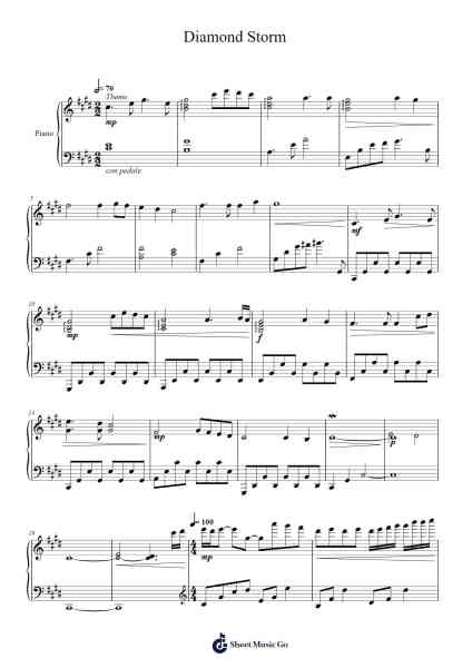 Diamond Storm Sheet Music by Boothwalsh-Arr.Croftsgreg