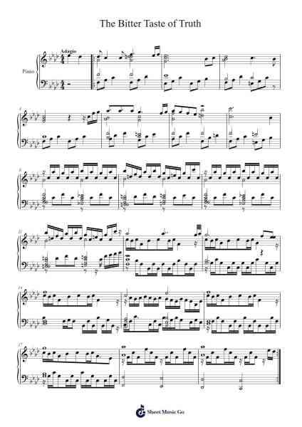 The Bitter Taste of Truth Sheet Music by undefined-Arr.Herkyle