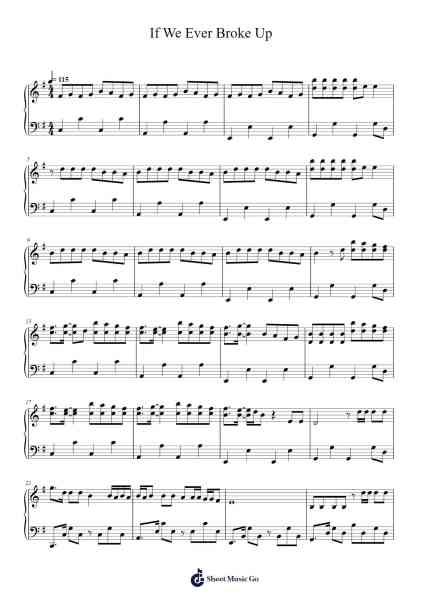 If We Ever Broke Up Sheet Music by Mae Stephens-Arr.Gracejosh