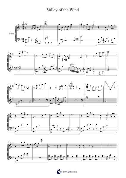 Valley of the Wind Sheet Music by Motoi Sakuraba-Arr.Carlphrey
