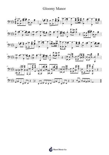 Luigi's Mansion 2: Dark Moon - Gloomy Manor Sheet Music by undefined-Arr.Atwright