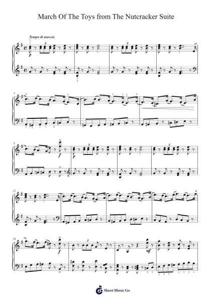 The Nutcracker Suite, Op. 71a: III. March Sheet Music by Pyotr Ilyich Tchaikovsky-Arr.Egger Daveky