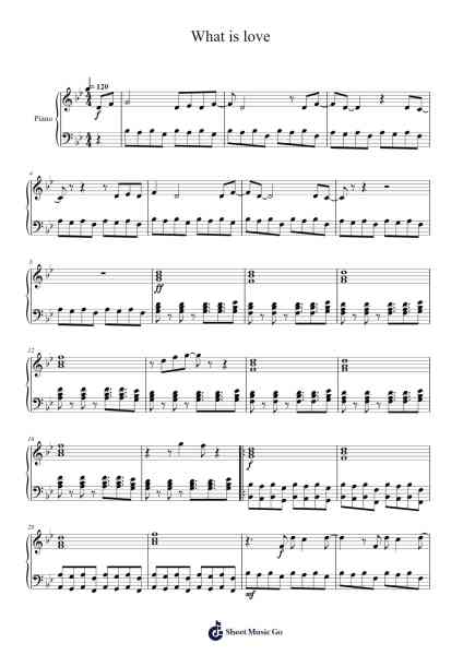 What is love Sheet Music by Haddaway-Arr.Borgriel
