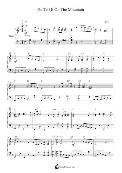 Go Tell It On The Mountain Sheet Music by undefined-Arr.Noelje