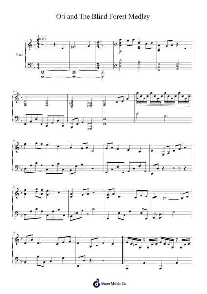 Ori And The Blind Forest Medley Sheet Music by Gareth Coker-Arr.Tice Charsweet