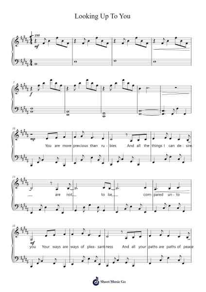 Looking Up To You Sheet Music by Ted Lee-Arr.Consdrow