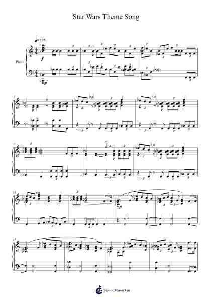 Star Wars Theme Song Sheet Music by undefined-Arr.Norgiles