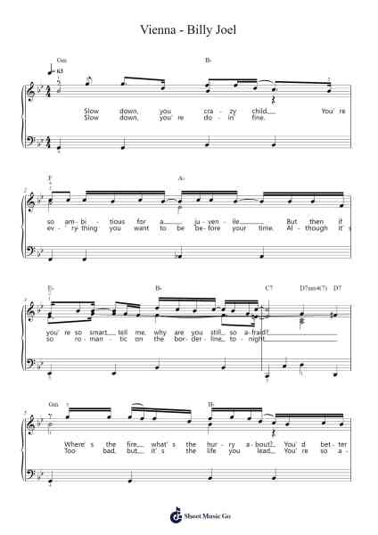 Vienna - Billy Joel Sheet Music by Billy Joel-Arr.Grifdice