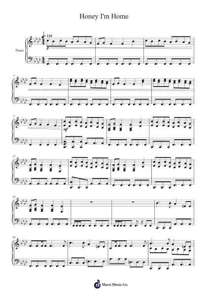 Honey I'm Home Sheet Music by GHOST and Pals-Arr.Primeg