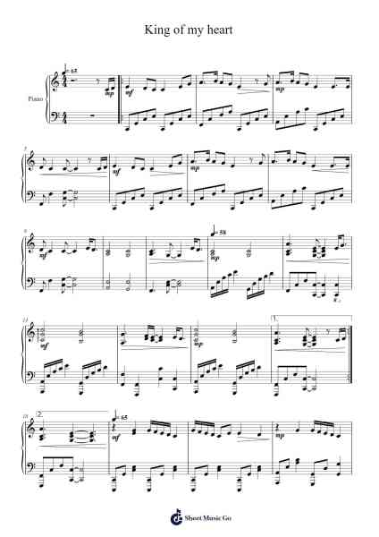 King of my heart Sheet Music by John Mark McMillan/Sarah McMillan-Arr.Colhill Crichjo