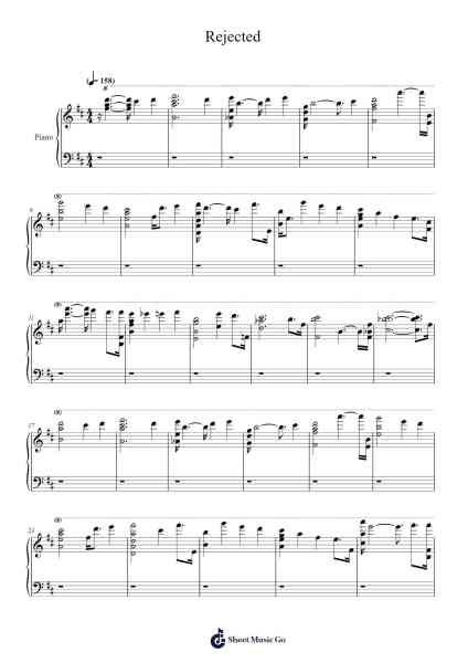 Rejected Sheet Music by Asuka Ito/Daisuke Matsuoka-Arr.Palo