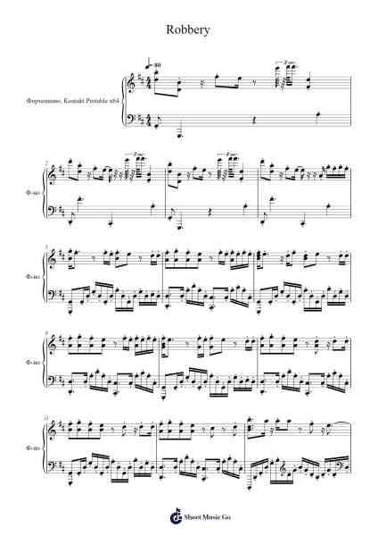Robbery Sheet Music by Juice WRLD-Arr.Youngvian