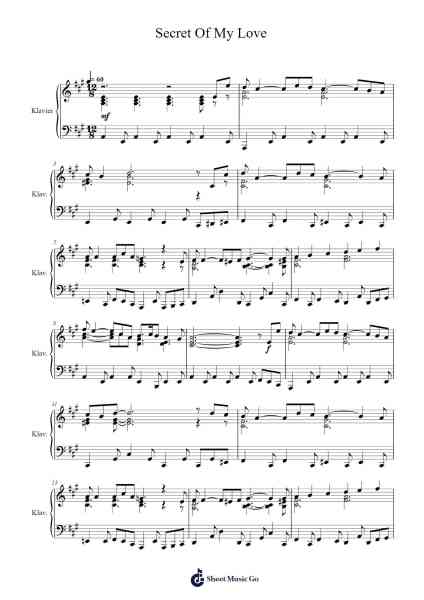 Secret Of My Love Sheet Music by Richard Clayderman-Arr.Dysaul Beaze