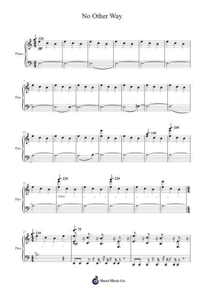 No Other Way Sheet Music by Bear McCreary-Arr.Lespenn