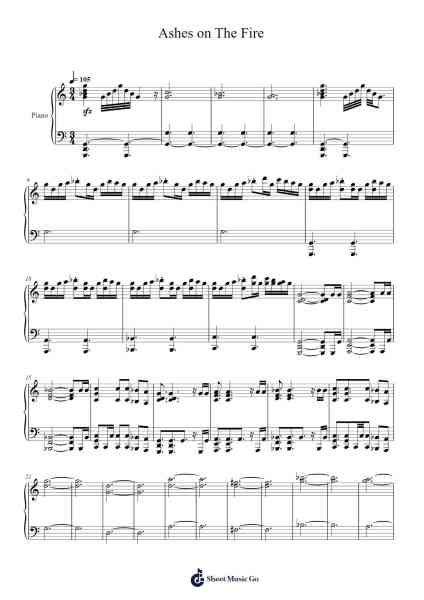 Ashes on The Fire Sheet Music by Kohta Yamamoto-Arr.Jeamesgou
