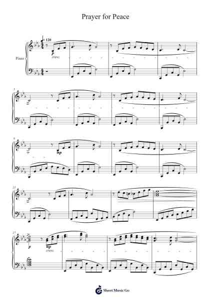 Prayer for Peace Sheet Music by Masao Aichi-Arr.Hawhe